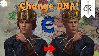 How to quickly change character DNA in Crusader Kings 3  Ironman Compatible  Copy and Pasting DNA [upl. by Gerhan]