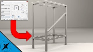 Frame Generator Tutorial Beginner as Fast as I Can  Autodesk Inventor [upl. by Heidi]