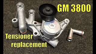 How to replace a belt tensioner on GM 38 3800 1995 to 2005 EP 88 accessories [upl. by Drahser]