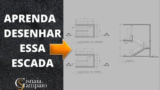 COMO DESENHAR UMA ESCADA [upl. by Eirek]