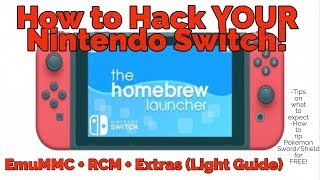 How to Hack Your Switch  A Light Guide EmuMMC  RCM  Extras [upl. by Palmira]