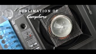 Sublimation of camphor [upl. by Groos]