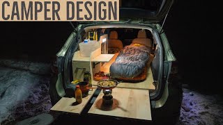 How I Built my Subaru Camper New Design [upl. by Ahsed]