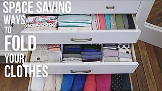 How to Fold Your Clothes to Save Space  HGTV [upl. by Rol715]