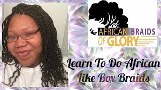 How To Do African Braids tutorial Very Detailed [upl. by Eniluqaj570]