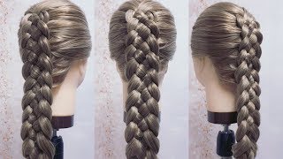 Trenza de 5 Cabos  Técnica Tradicional  How To 5 Strand Braid [upl. by Ennyrb]