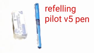 How to refill pilot v5 hi tech point [upl. by Fedirko]