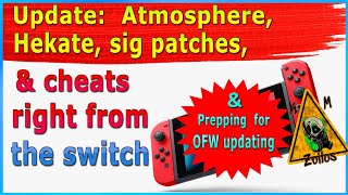 Switch Tutorial  using only the console Update Hekate Atmosphere cheats patches deepsea [upl. by Ijar]