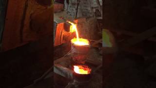 Molten iron from Cupola furnace [upl. by Enaols]