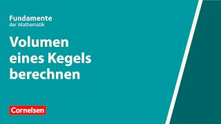 Der Kegel  Herleitung der Formel zur Berechnung der Mantelfläche [upl. by Prent]