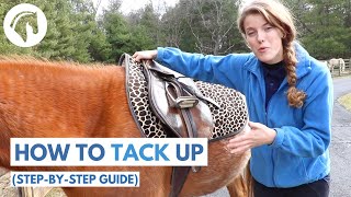 How to Tack Up a Horse English STEPBYSTEP GUIDE [upl. by Freberg431]