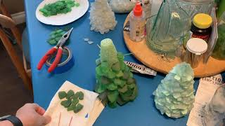 Sea Glass Tree Tutorial [upl. by Bodkin]