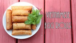 ☀Cooking With Mom Vietnamese Egg Rolls Cha Gio [upl. by Otsirc]