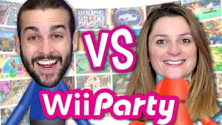 GUILLAUME VS KIM   MINI JEUX 1VS1 WII PARTY FR [upl. by Aerahs]