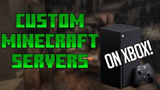 Connect to CUSTOM SERVERS on MINECRAFT XBOX Working 2023 How to Tutorial [upl. by Os]