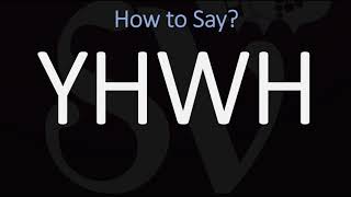 How to Pronounce YHWH CORRECTLY  Jehovah Yahweh Pronunciation [upl. by Ahcire]