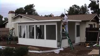 Patio Enclosure Installation Video [upl. by Blinnie]