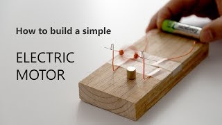 HOW TO BUILD A SIMPLE ELECTRIC MOTOR [upl. by Holton]