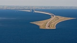 SWEDEN amp DENMARK Øresund Bridge and tunnel [upl. by Nepsa]