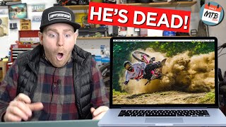 Reacting To The Worst Mountain Bike Crashes [upl. by Adams]