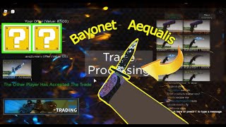 Trading For Bayonet Aequalis  Counter Blox [upl. by Marnie]