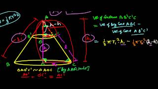 Proof Volume of a Frustum [upl. by Boni385]