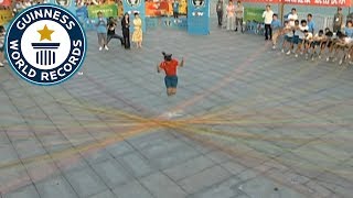 Most ropes skipped  Guinness World Records [upl. by Cardie384]