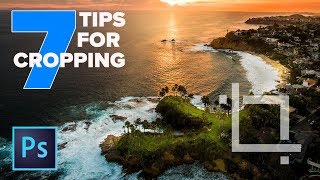 CROP in PHOTOSHOP CC  7 INSTANTLY useful TIPS [upl. by Anaitsirc]