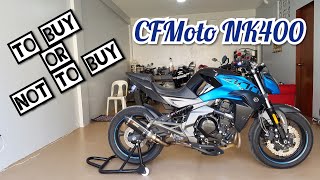 Balak Mo Mag CFMoto NK400  Long Term Review and First Ride [upl. by Arrekahs]