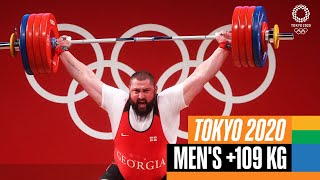 🏋️‍♂️ Mens 109 kg Weightlifting  Tokyo Replays [upl. by Annirtak]