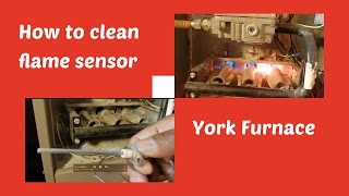 DIY How to Clean The Flame Sensor on your York Furnace [upl. by Nohsav277]