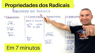 PROPRIEDADES DOS RADICAIS EM 7 MINUTOS [upl. by Aysahc]