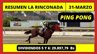 RESUMEN COMPLETO 👉 LA RINCONADA INH hoy Domingo 31 de MARZO de 2024 [upl. by Velma]