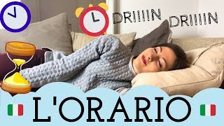 Come dire lORARIO in italiano che ora è che ore sono  How to Tell TIME in ITALIAN ⏰ ⌚️ 🕰 [upl. by Anaic]