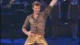 Hugh Jackman TMer hopping at Tony Awards Opening 2014 [upl. by Akimot493]