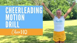 Cheerleading Motion Drill  Cheer HQ [upl. by Gerrit172]