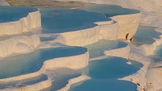 The Geologic Oddity in Turkey Pamukkale Hot Springs [upl. by Milla773]