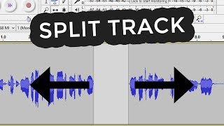 How to split audio in audacity [upl. by Etteniotnna]