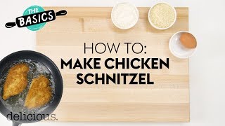 Fast amp Easy Chicken Schnitzel Recipe  delicious Australia [upl. by Bradshaw]