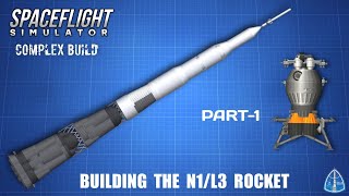 How To Build Soviet N1 Rocket In Spaceflight Simulator [upl. by Darci]