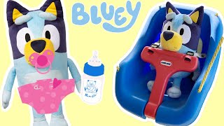 BLUEY BABY  Help Take Care of Bluey 🍼 Bluey Bingo Toys  Disney Jr 💙 Full Episode Pretend Play [upl. by Liek]