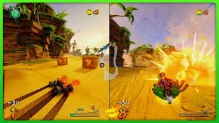 Crash Team Racing Nitro Fueled PS4  Split Screen Multiplayer  Gameplay 1 [upl. by Ynffit]