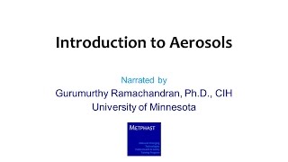 Module 4 Introduction to Aerosols [upl. by Madra]