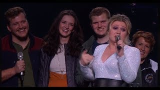 LeBaron Family Sings quotOne Day Morequot at Kelly Clarkson Concert [upl. by Borreri]