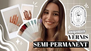 Pose de vernis semipermanent sur ongle naturel TUTO [upl. by Anila]