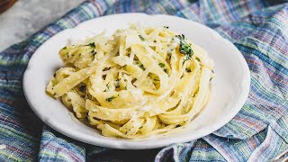 Easy Alfredo Sauce Recipe  Homemade in 10 Minutes [upl. by Kciredorb586]