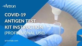 COVID19 Antigen Test Kit Instruction of Use  Professional Use  Artron Laboratories [upl. by Yerok]