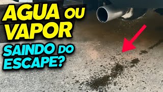 AGUA SAINDO PELO ESCAPAMENTO É NORMAL VAPOR OU FUMAÇA BRANCA [upl. by Gildus]