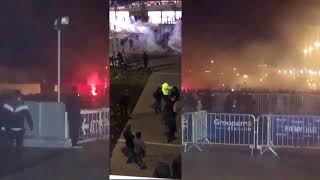 AFFRONTEMENTS HOOLIGANS VS POLICE  LYON  CSKA MOSCOU quot [upl. by Wescott]