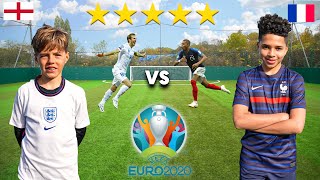 11 Year Old MBAPPE vs 10 Year Old HARRY KANE UEFA EURO 2020  Football Competition [upl. by Ahsyekat]